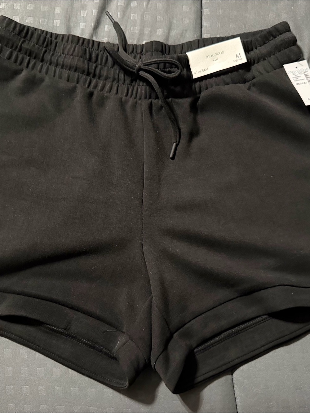 Maurices Black Women's Drawstring Athletic Shorts